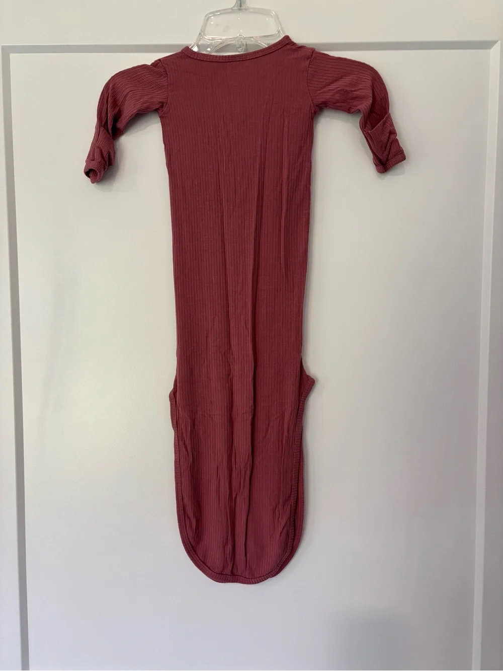 Lou Lou & co Mauve Pink Ribbed Bamboo Gown